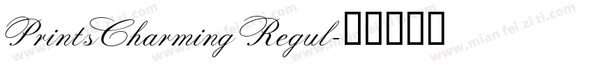 PrintsCharming Regul字体转换